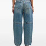 Jeans a pannelli in blu Ganni - donna 