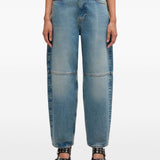 Jeans a pannelli in blu Ganni - donna 