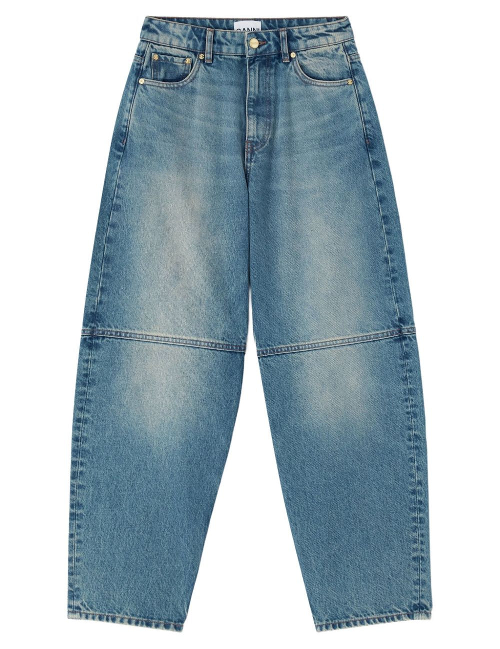 Jeans a pannelli in blu Ganni - donna 