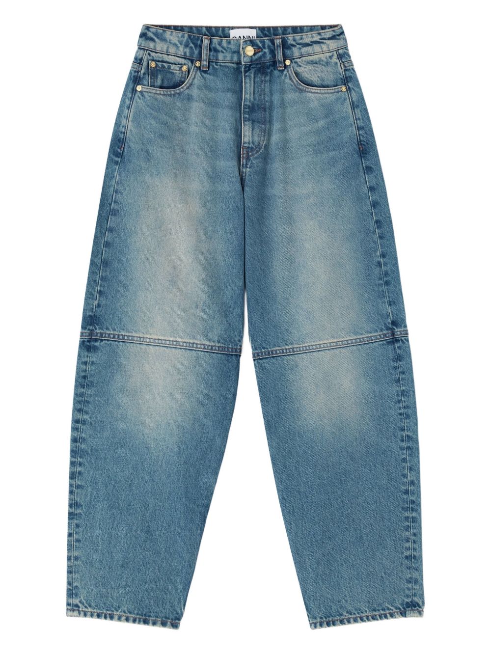 Jeans a pannelli in blu Ganni - donna 