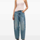 Jeans a pannelli in blu Ganni - donna 