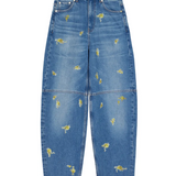 Jeans Stary con inserti in blu 