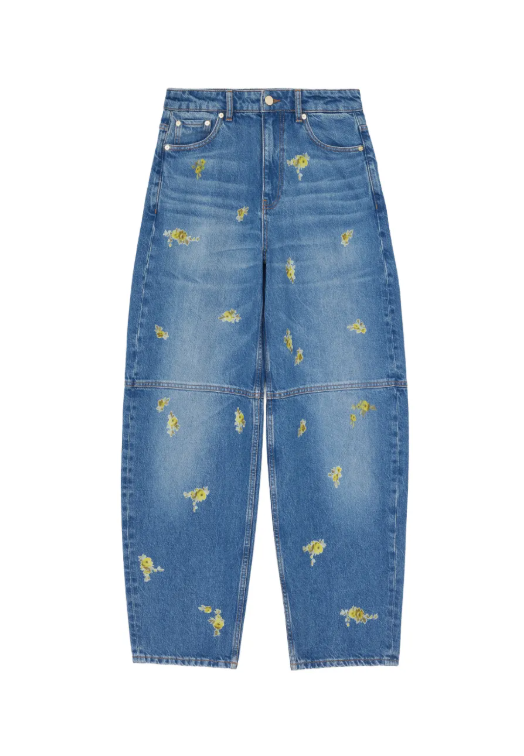 Jeans Stary con inserti in blu 