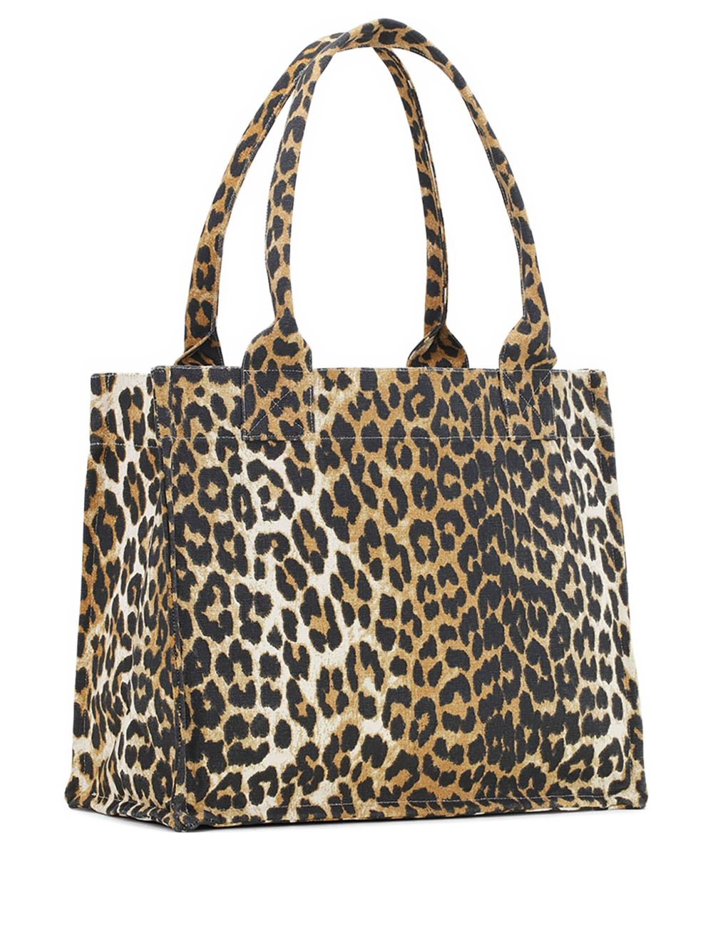 Borsa tote con stampa animalier Ganni - donna 