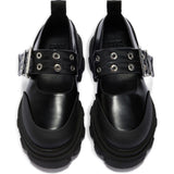 Ballerine con fibbia e dettaglio occhielli in nero Ganni - donna 