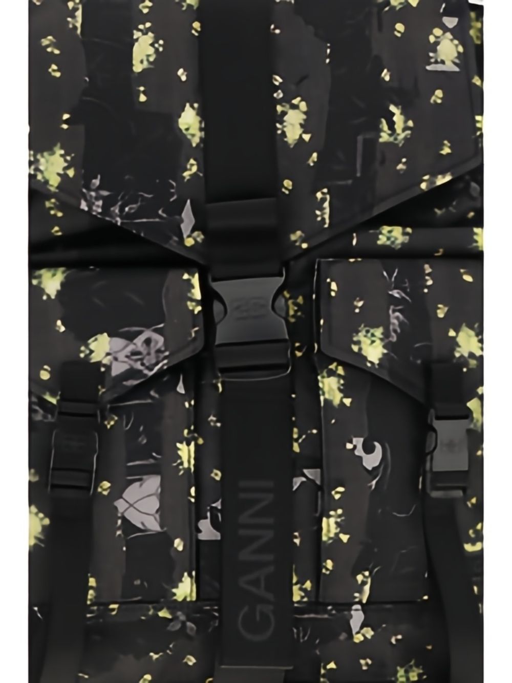 Zaino con stampa floreale multicolore 