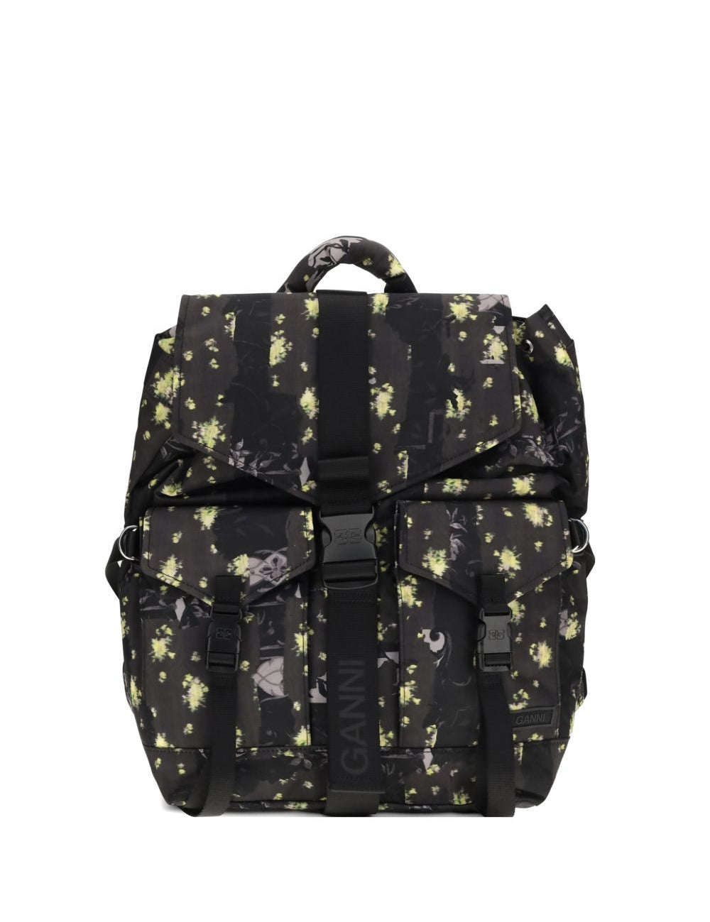 Zaino con stampa floreale multicolore 