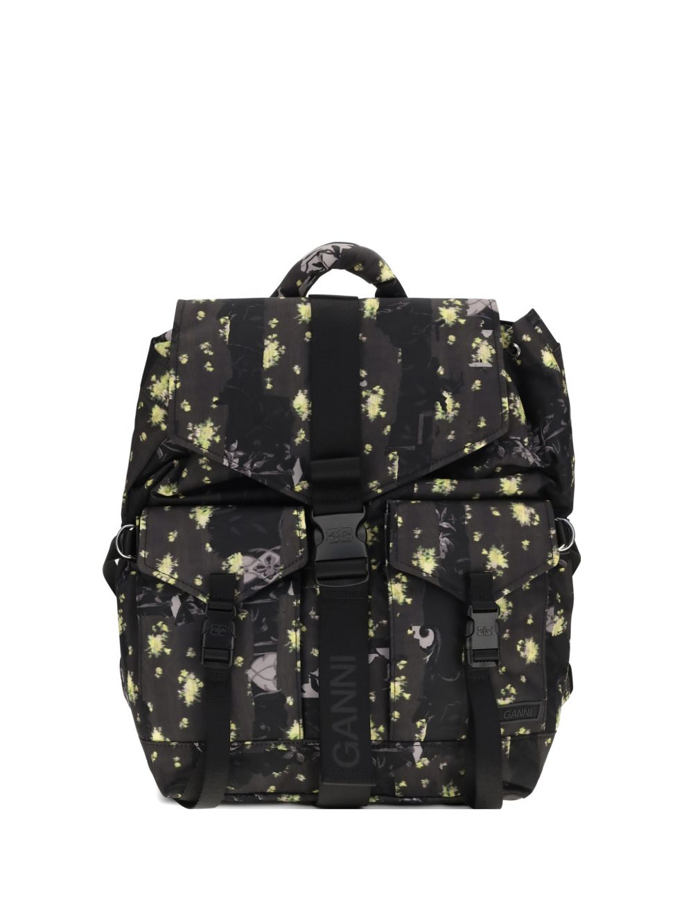 Zaino con stampa floreale multicolore 