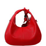 Borsa Mini Hobo con lacci in rosso Ganni - donna 