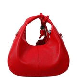 Borsa Mini Hobo con lacci in rosso Ganni - donna 