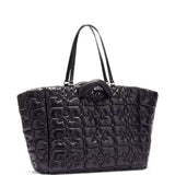 Borsa tote xxl trapuntata in nero Ganni - donna 