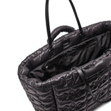 Borsa tote xxl trapuntata in nero Ganni - donna 