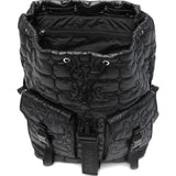 Zaino Trapuntato re-tech in nero Ganni - donna 