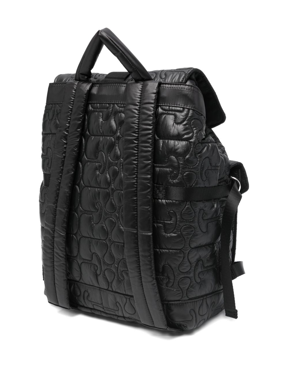 Zaino Trapuntato re-tech in nero Ganni - donna 