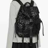 Zaino Trapuntato re-tech in nero Ganni - donna 
