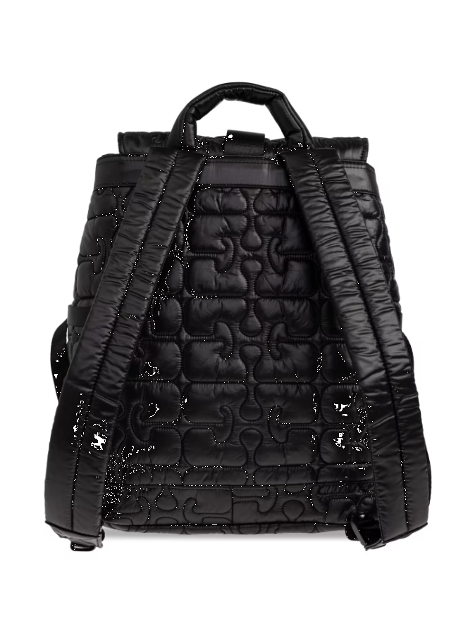 Zaino Trapuntato re-tech in nero Ganni - donna 
