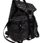 Zaino Trapuntato re-tech in nero Ganni - donna 
