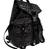 Zaino Trapuntato re-tech in nero Ganni - donna 