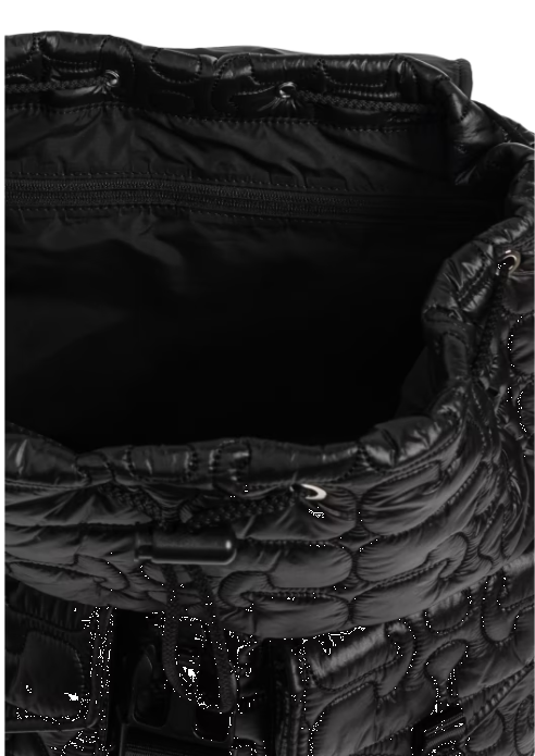 Zaino Trapuntato re-tech in nero Ganni - donna 