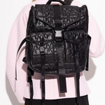 Zaino Trapuntato re-tech in nero Ganni - donna 