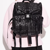 Zaino Trapuntato re-tech in nero Ganni - donna 