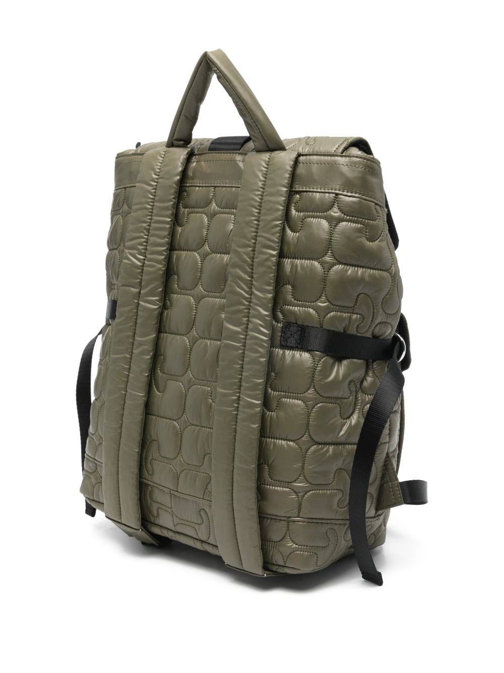 Zaino trapuntato in verde Ganni - donna 