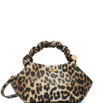 Borsa a mano bou small con stampa animalier Ganni - donna 