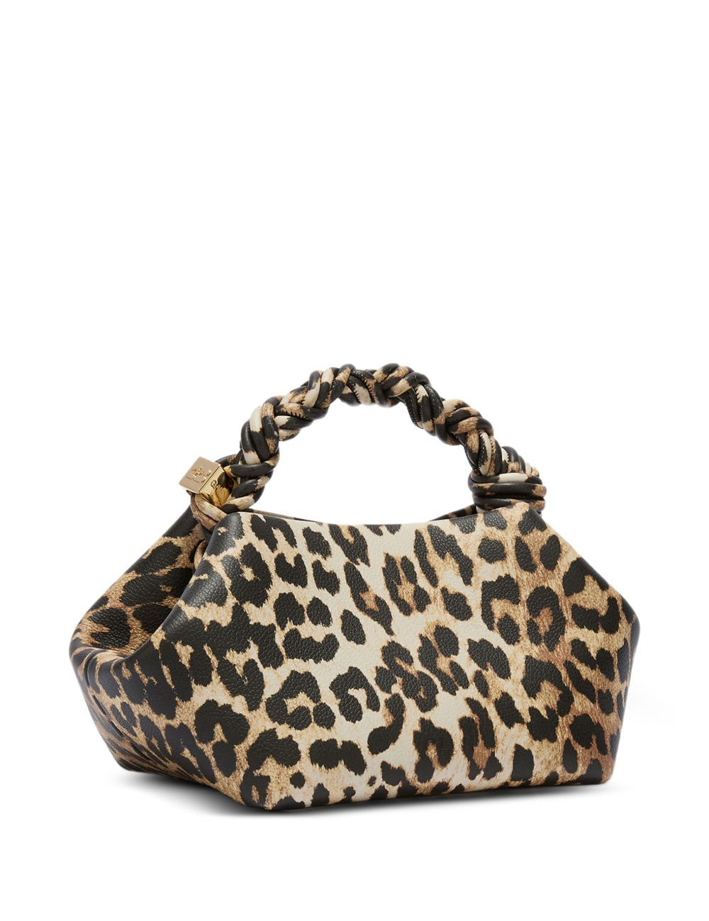 Borsa a mano bou small con stampa animalier Ganni - donna 