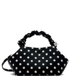 Borsa a mano bou small con pois nero Ganni - donna 