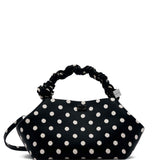 Borsa a mano bou small con pois nero Ganni - donna 