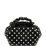 Borsa a mano bou small con pois nero Ganni - donna 