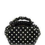 Borsa a mano bou small con pois nero Ganni - donna 