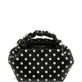 Borsa a mano bou small con pois nero Ganni - donna 