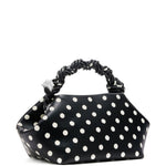 Borsa a mano bou small con pois nero Ganni - donna 