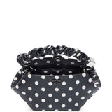 Borsa a mano bou mini con pois nero Ganni - donna 