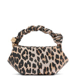 Borsa a mano bou minicon stampa animalier Ganni - donna 