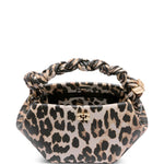 Borsa a mano bou minicon stampa animalier Ganni - donna 