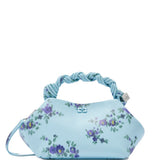 Borsa Bou small con stampa in blu 