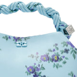 Borsa Bou small con stampa in blu 