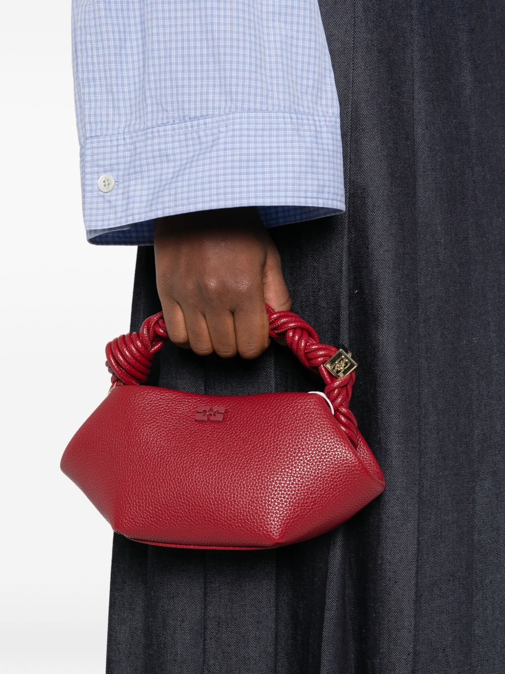 Borsa bou MINI in rosso Ganni - donna 