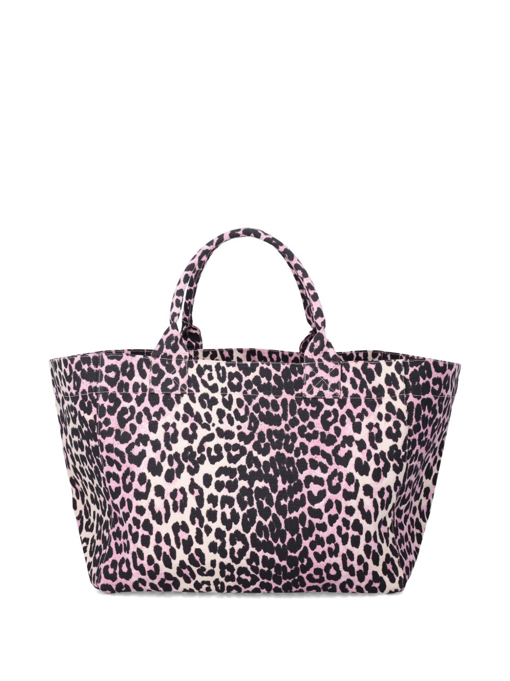 Borsa tote XXL con stampa animalier Ganni - donna 