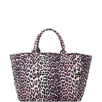 Borsa tote XXL con stampa animalier Ganni - donna 