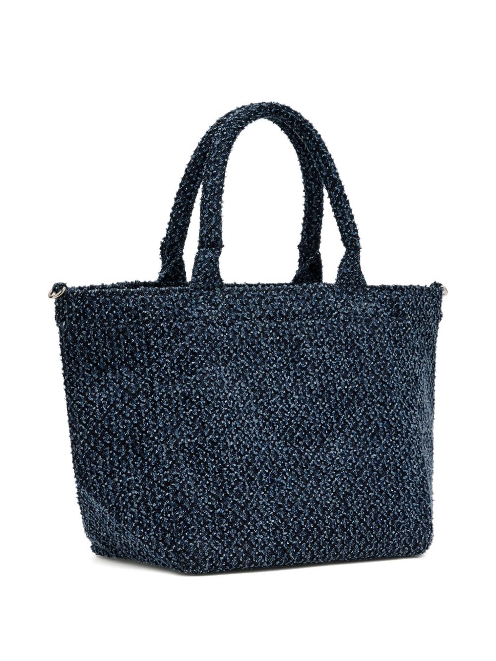 Borsa tote media con stampa in blu Ganni - donna 
