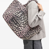 Borsa tote con stampa animalier Ganni - donna 