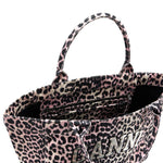 Borsa tote con stampa animalier Ganni - donna 