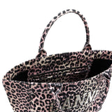 Borsa tote con stampa animalier Ganni - donna 