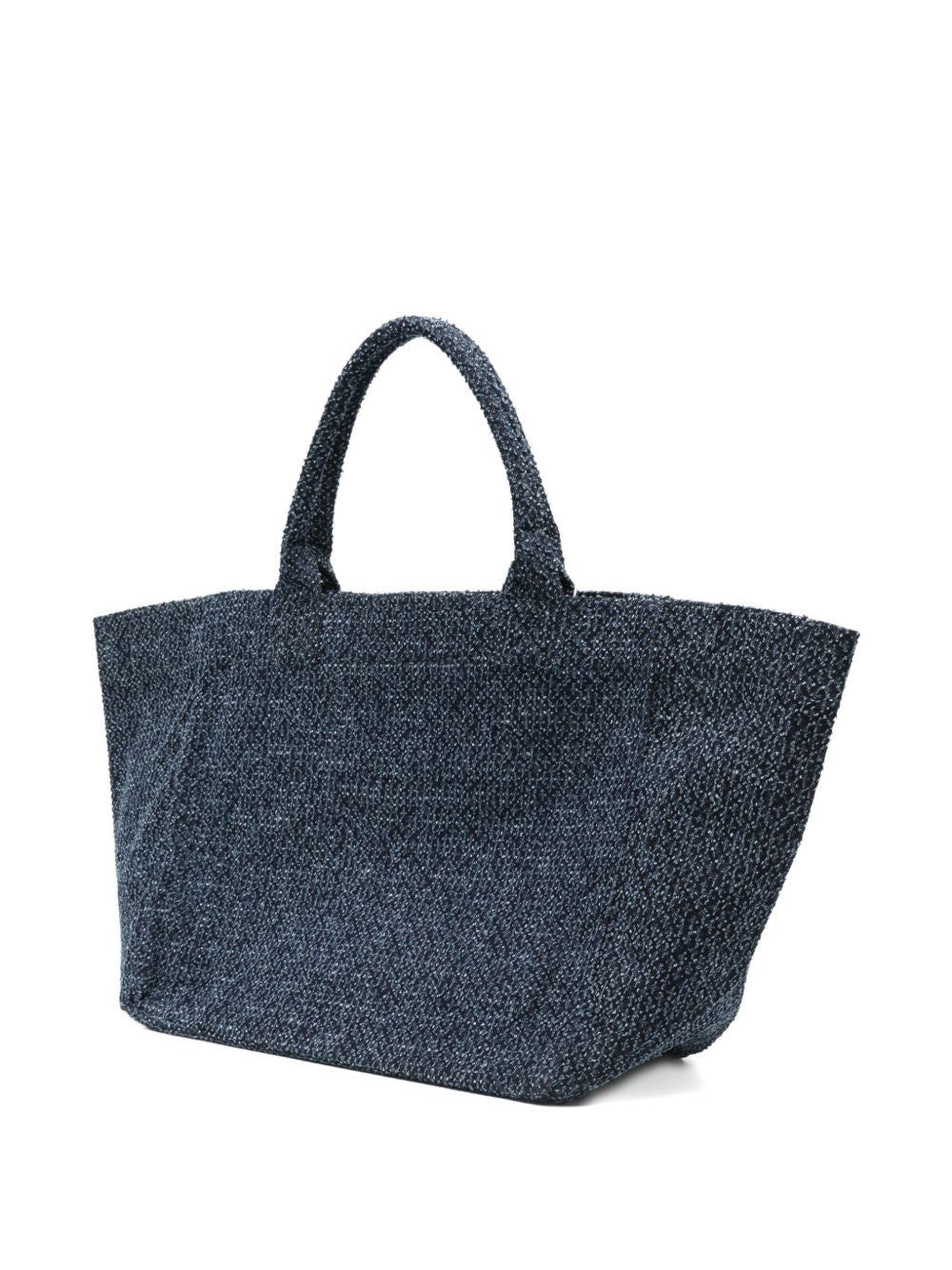 Borsa tote ricamo teddy in blu Ganni - donna 