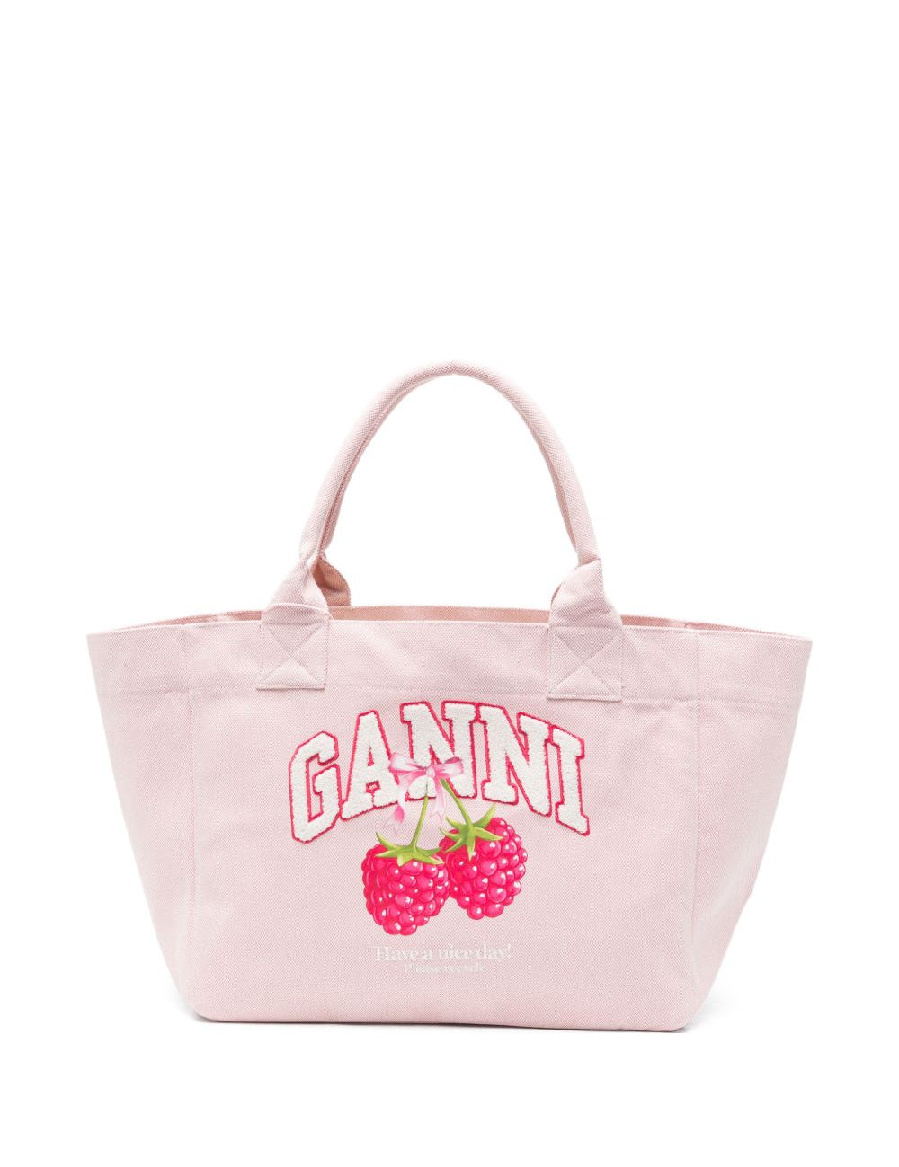 Borsa tote con logo medium in rosa 