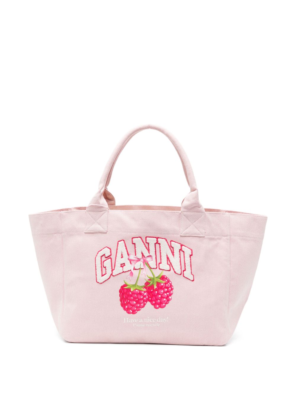 Borsa tote con logo medium in rosa 