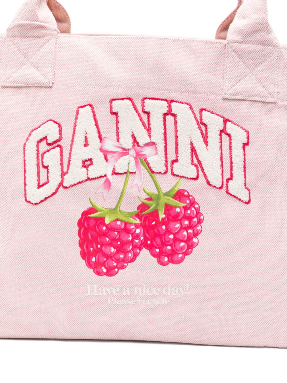 Borsa tote con logo medium in rosa 